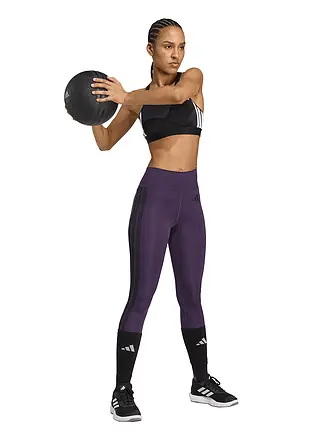 ADIDAS | Damen Fitnesstight Optime Essentials 3-Streifen 7/8 | lila